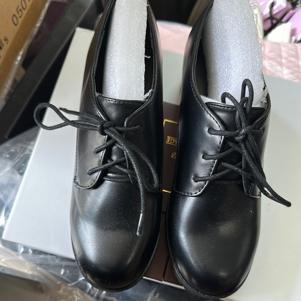 Sarah Jayne krissy Black Dress Shoes Lace-Up